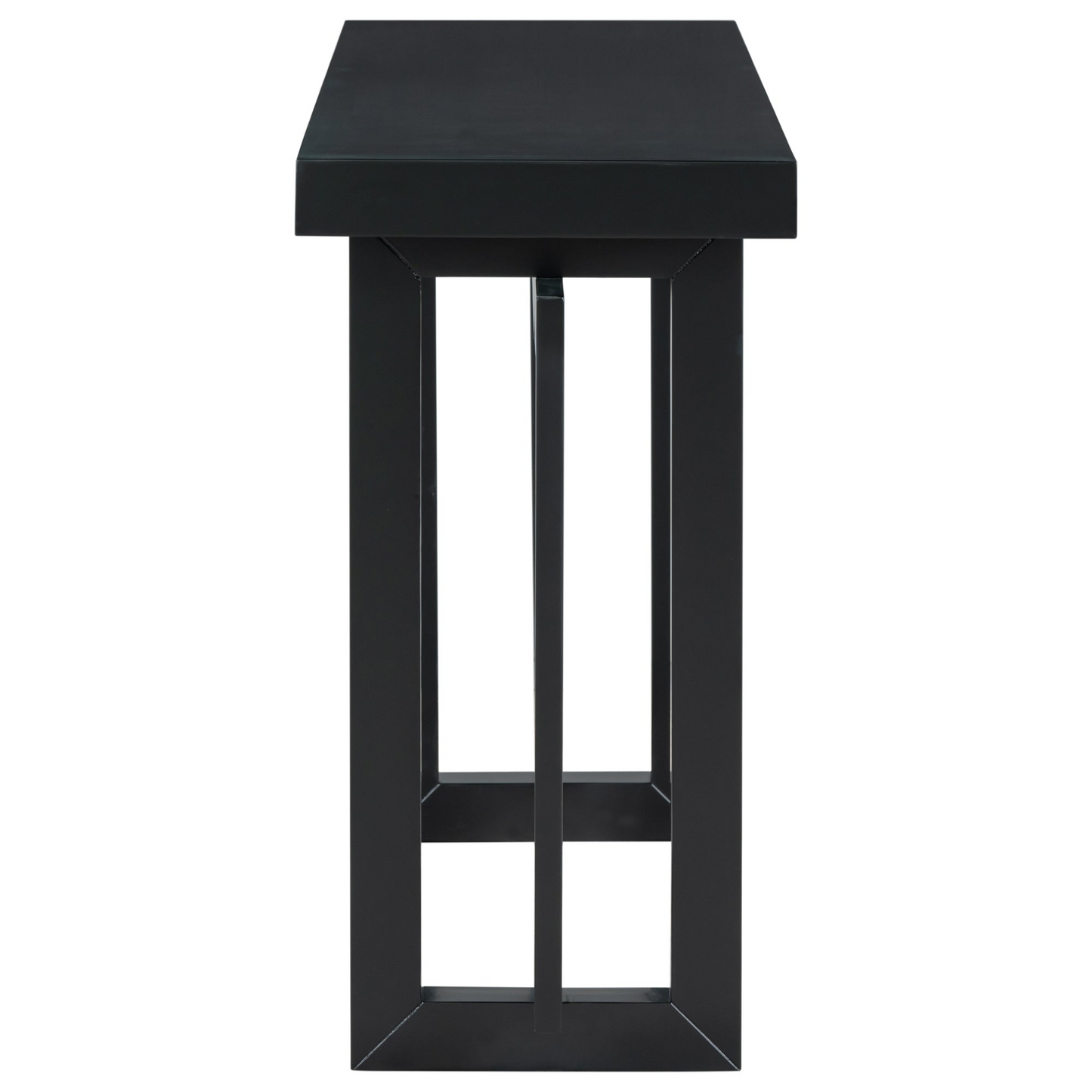 Contemporary Console Table with Wood Top, Extra Long Entryway Table for Entryway, Hallway, Living Room, Foyer, Corridor