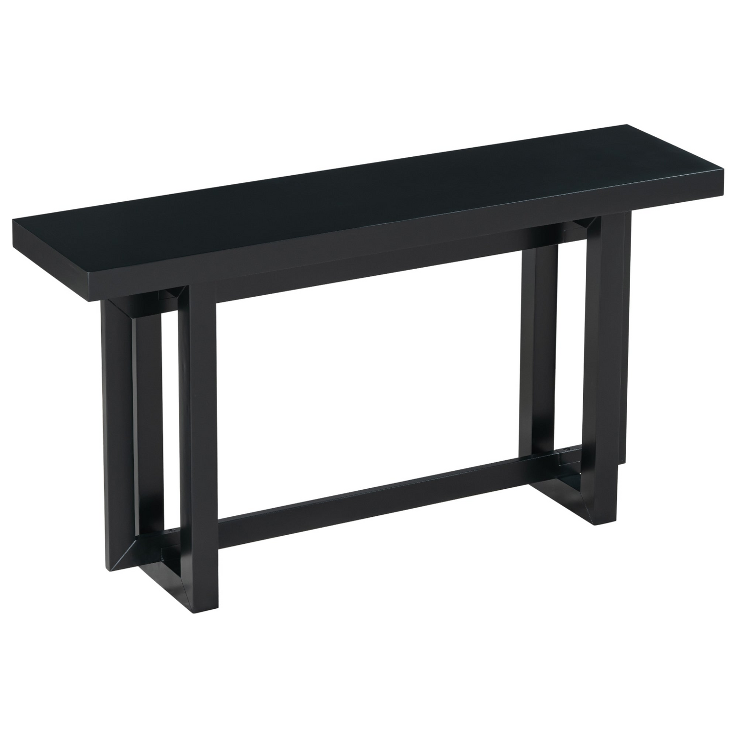 Contemporary Console Table with Wood Top, Extra Long Entryway Table for Entryway, Hallway, Living Room, Foyer, Corridor