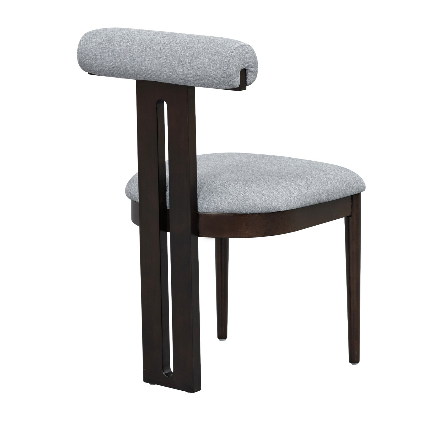 6-Piece Dining Set, Mid-Century Modern Table Set for 6 Persons with 4 Chairs and Bench, Padded Seats and Backrest, Espresso