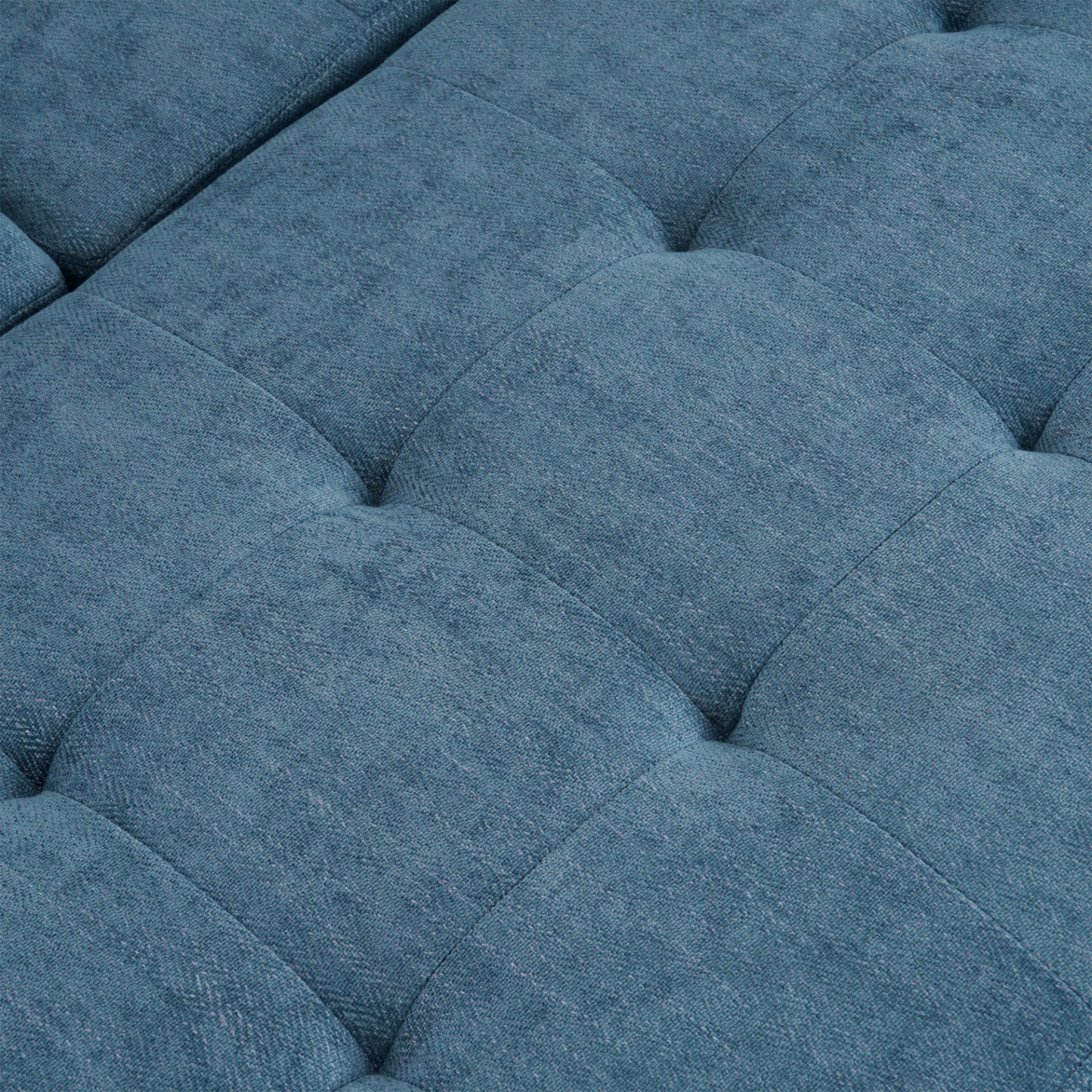 83.4" L-shaped Sofa Sectional Couch Sofa Bed with Two USB Ports, a Movable Ottoman and a Reversible Chaise Lounge for Living Room, Navy Blue