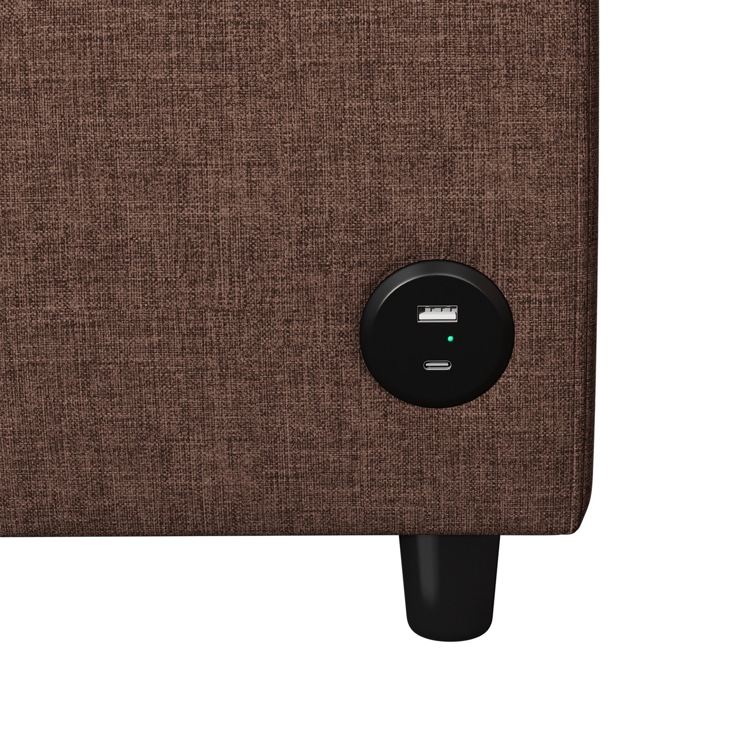 57.9 Pull Out Sofa Bed  Loveseat Sleeper with Twin Size Memory Mattress with Two USB Ports for Living Room Spaces  (Old SKU:WF305474AAD), Brown