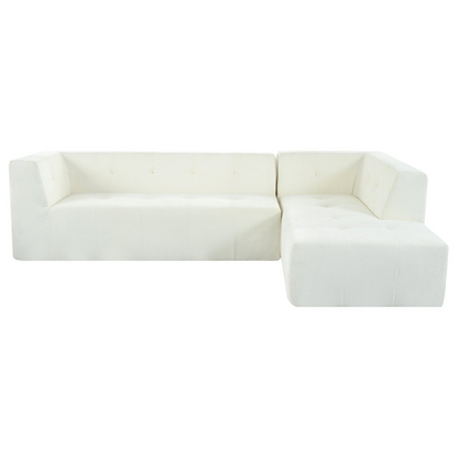112.2*74" Modular Modular Combination Living Room Sofa Set, Modern Minimalist Sofa, Living Room Upholstered Sofa Bed, Bedroom, 2pcs Computer Free Combination, L-Shaped,Beige
