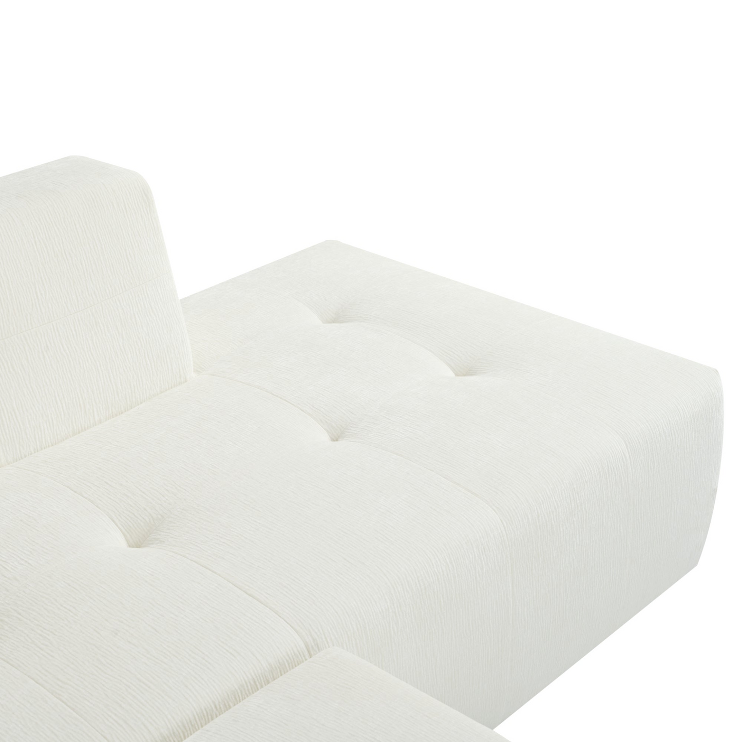 112.2*74" Modular Modular Combination Living Room Sofa Set, Modern Minimalist Sofa, Living Room Upholstered Sofa Bed, Bedroom, 2pcs Computer Free Combination, L-Shaped,Beige