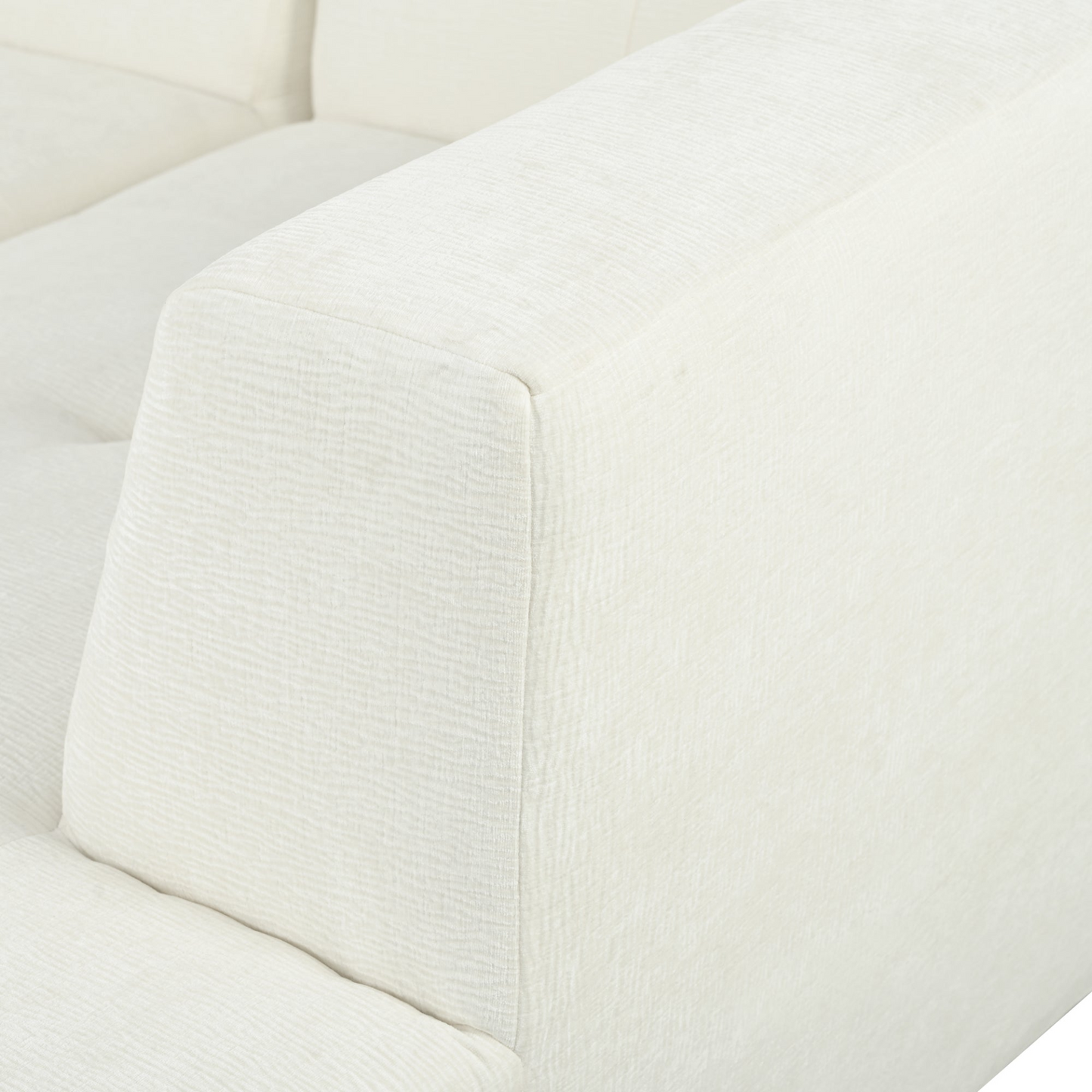 112.2*74" Modular Modular Combination Living Room Sofa Set, Modern Minimalist Sofa, Living Room Upholstered Sofa Bed, Bedroom, 2pcs Computer Free Combination, L-Shaped,Beige