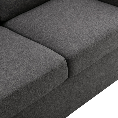 57.9" Pull Out Sofa Bed  Loveseat Sleeper with Twin Size Memory Mattress with Two USB Ports for Living Room Spaces (Old SKU:WF305474AAE), Grey