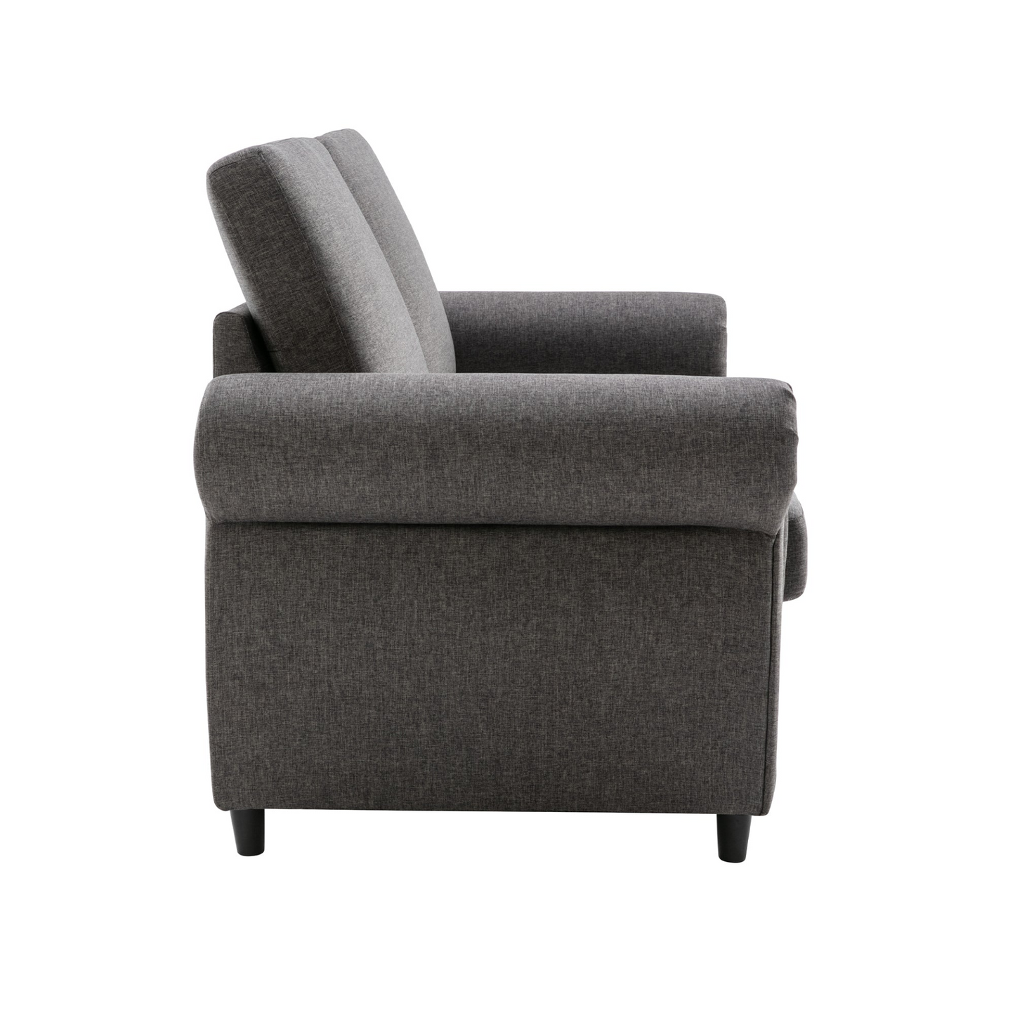 57.9" Pull Out Sofa Bed  Loveseat Sleeper with Twin Size Memory Mattress with Two USB Ports for Living Room Spaces (Old SKU:WF305474AAE), Grey