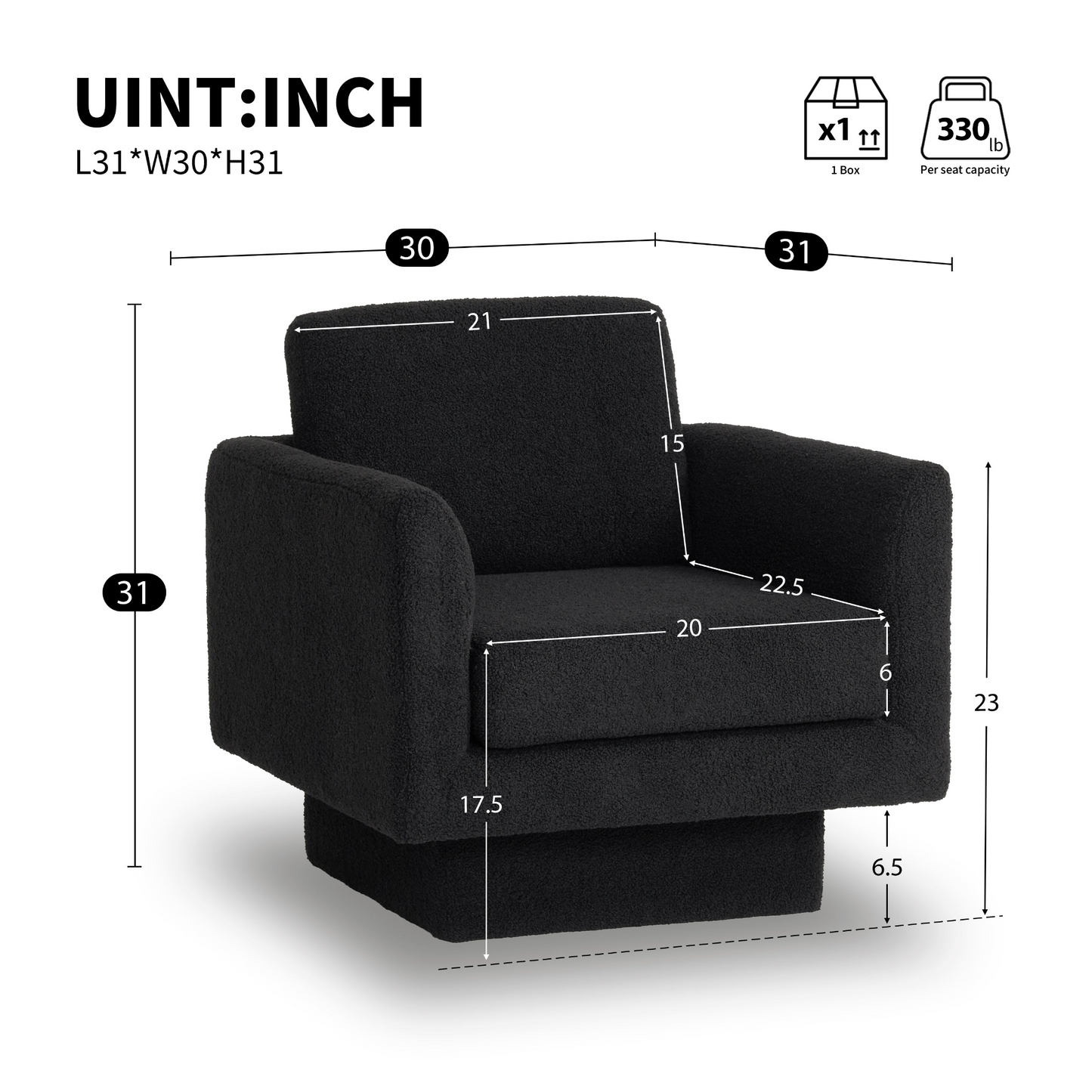 360° Modern Swivel Accent Chairs set of 2,30" W Teddy Sherpa Round Armchair,Thick Padded Lounge Sofa,Upholstered Comfy Barrel Chair,Reading Club Chair for Living Room,Nursery,Bedroom,4 Colors