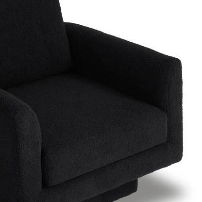 360° Modern Swivel Accent Chairs set of 2,30" W Teddy Sherpa Round Armchair,Thick Padded Lounge Sofa,Upholstered Comfy Barrel Chair,Reading Club Chair for Living Room,Nursery,Bedroom,4 Colors