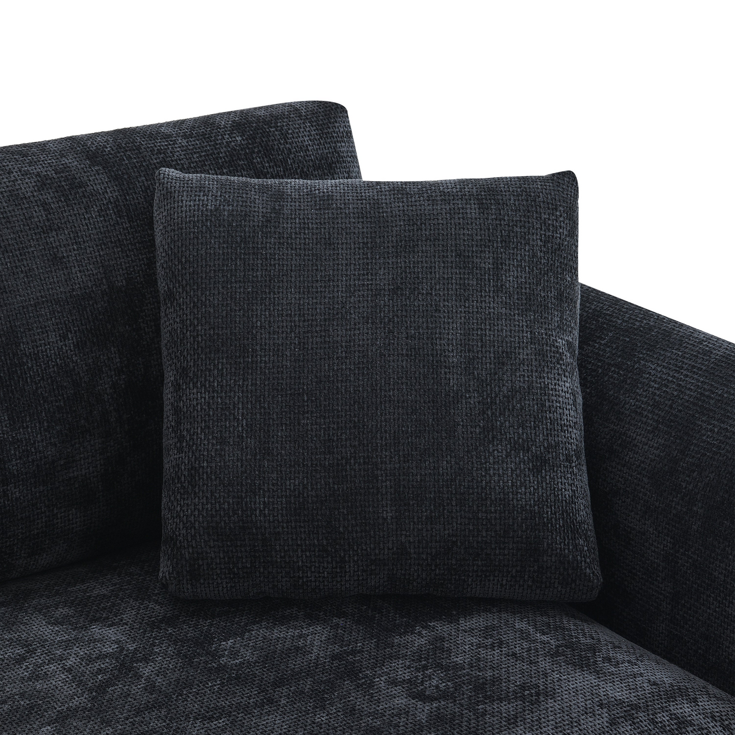 96*56" Modern Cloud Sectional Sofa,L-shaped Luxury Couch Set with 2 Free pillows,4-seat Chenille Indoor Furniture with Oversized Chaise for Living Room,Apartment,Office,3 Colors