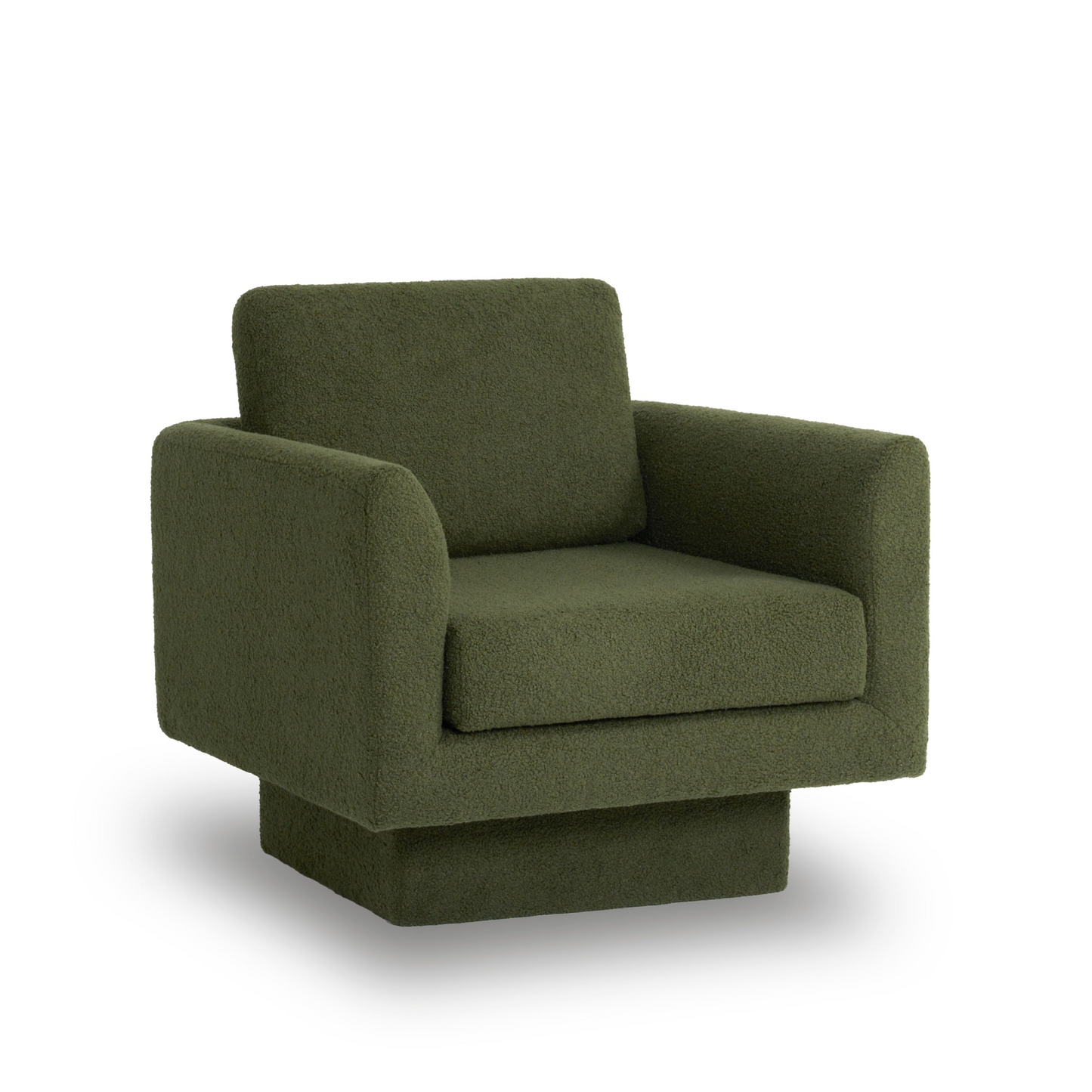 360° Modern Swivel Accent Chair,30" W Teddy Sherpa Round Armchair,Thick Padded Single Lounge Sofa,Upholstered Comfy Barrel Chair,Reading Club Chair for Living Room,Nursery,Bedroom,4 Colors