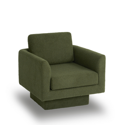 360° Modern Swivel Accent Chair,30" W Teddy Sherpa Round Armchair,Thick Padded Single Lounge Sofa,Upholstered Comfy Barrel Chair,Reading Club Chair for Living Room,Nursery,Bedroom,4 Colors
