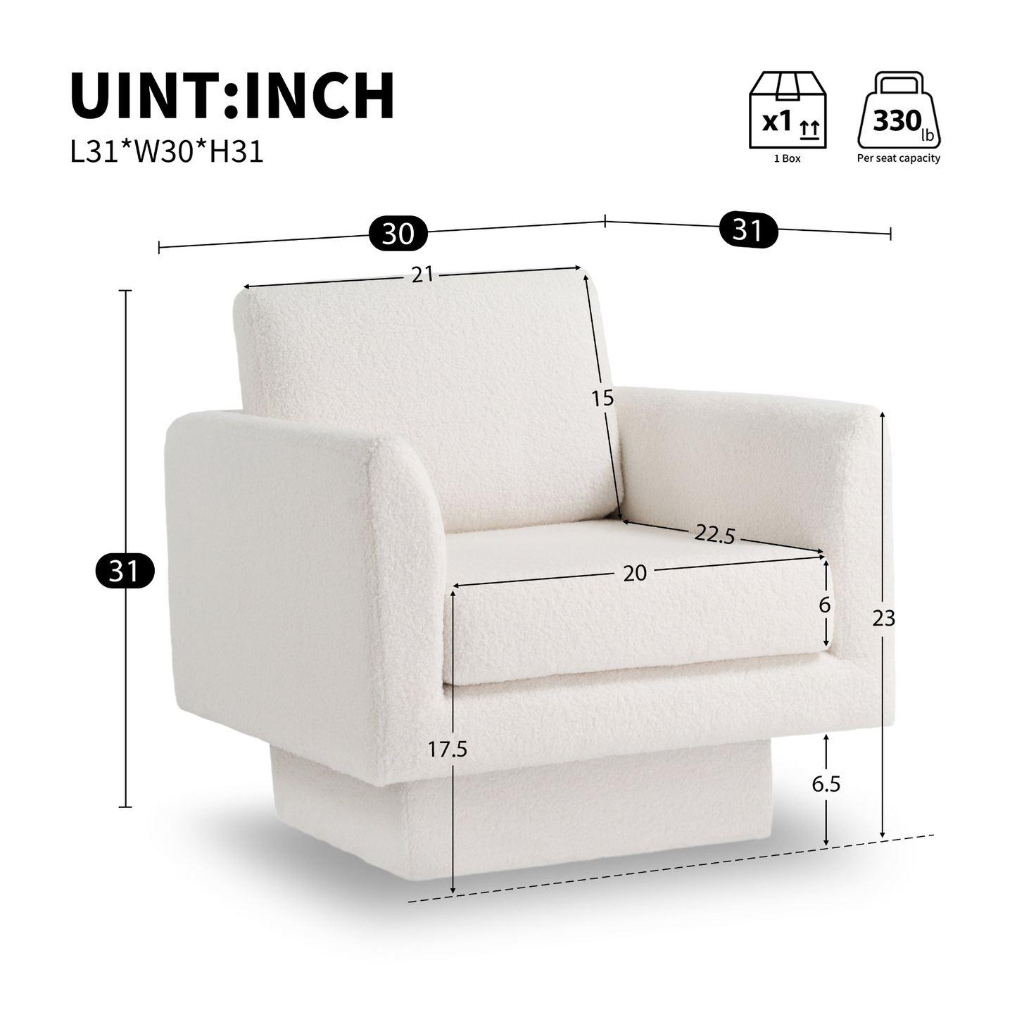 360° Modern Swivel Accent Chairs set of 2,30" W Teddy Sherpa Round Armchair,Thick Padded Lounge Sofa,Upholstered Comfy Barrel Chair,Reading Club Chair for Living Room,Nursery,Bedroom,4 Colors