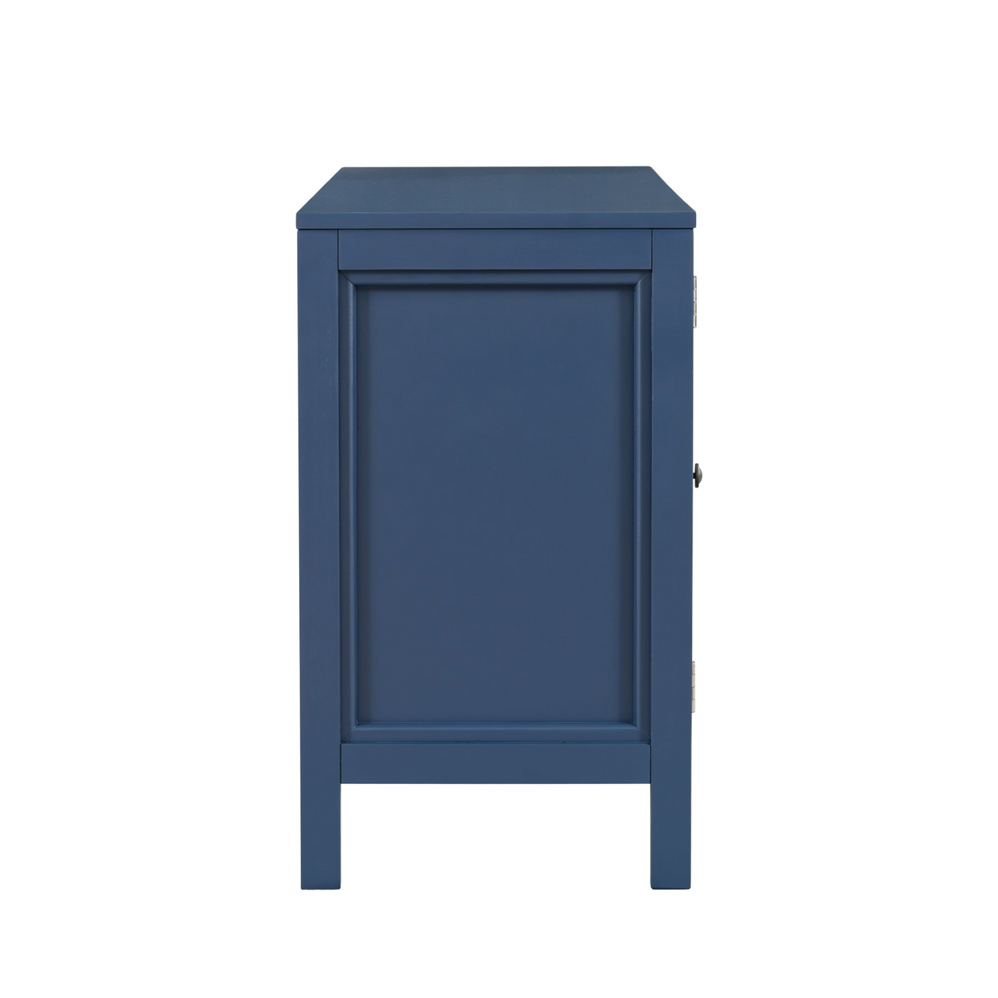 Sideboard with Curved Swirl Patterned Doors and Artistic Three-Door Design,Suitable for Living Rooms,Entrance and Study