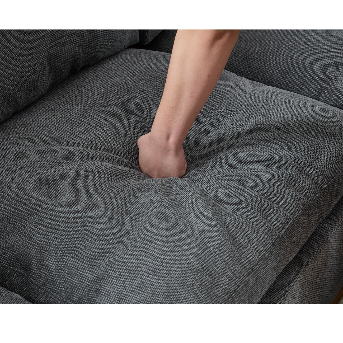Sectional Couches For Living Room,Modular Couch,Wireless Charging Port & Cup Holders,5-seat ,DIY Combination,L-shaped Sofa,Book Storage Space,Soft Linen Fabric,Gray