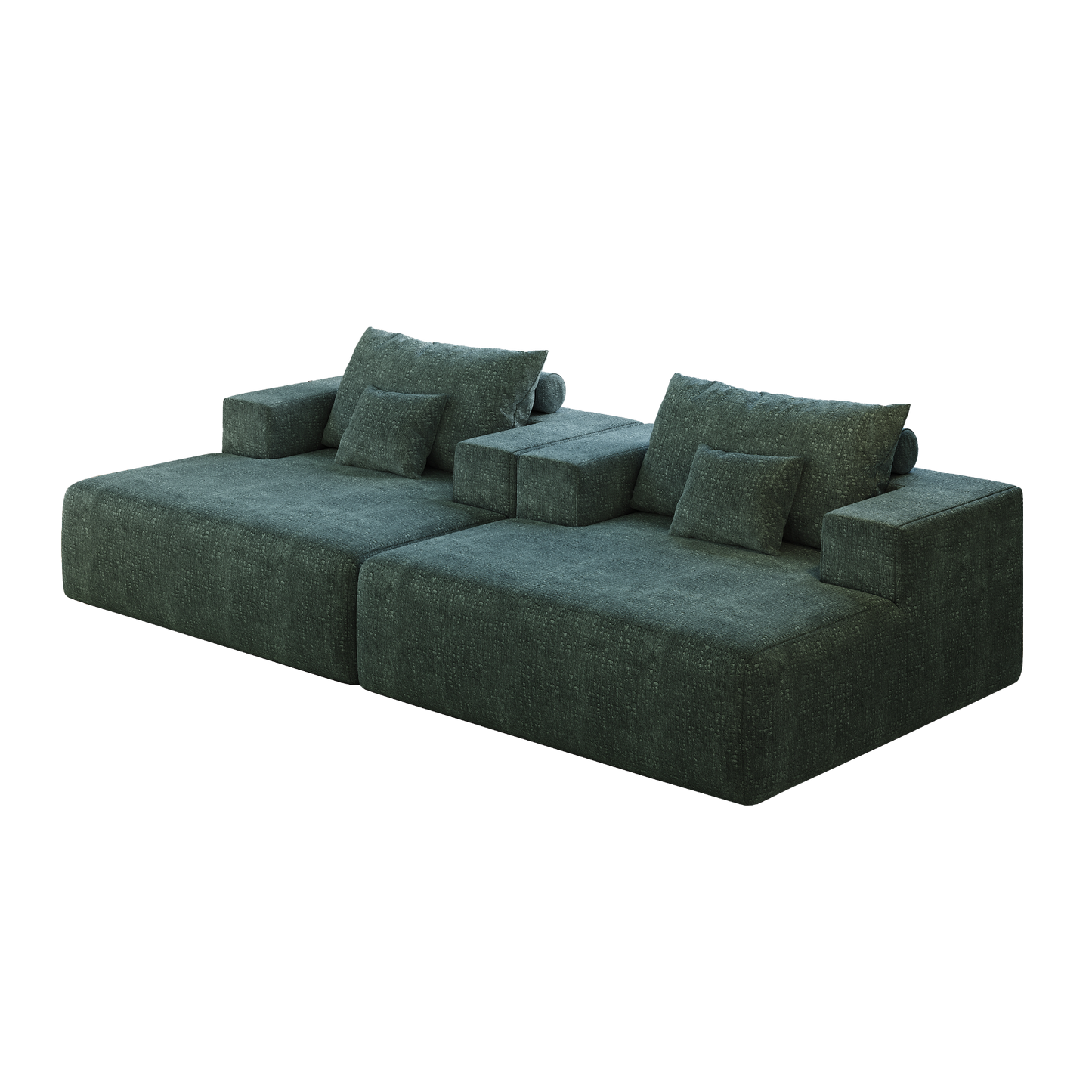 55-inch Chenille Sponge Sofa Lounge Chair,No Assembly Required,Fluffy Modern Sleeper Chair for Indoor Living Room Bedroom