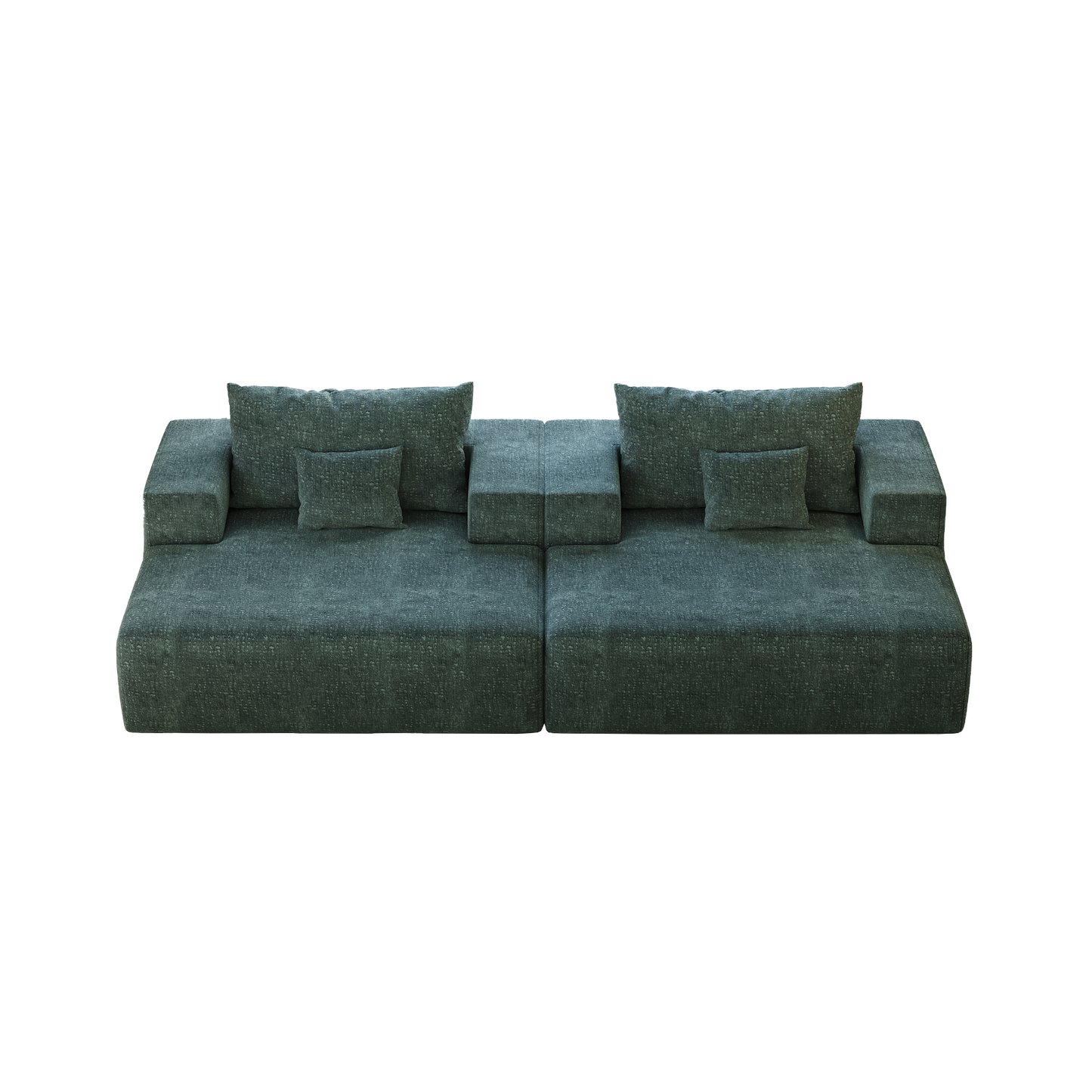 55-inch Chenille Sponge Sofa Lounge Chair,No Assembly Required,Fluffy Modern Sleeper Chair for Indoor Living Room Bedroom