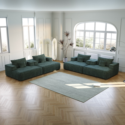 55-inch Chenille Sponge Sofa Lounge Chair,No Assembly Required,Fluffy Modern Sleeper Chair for Indoor Living Room Bedroom