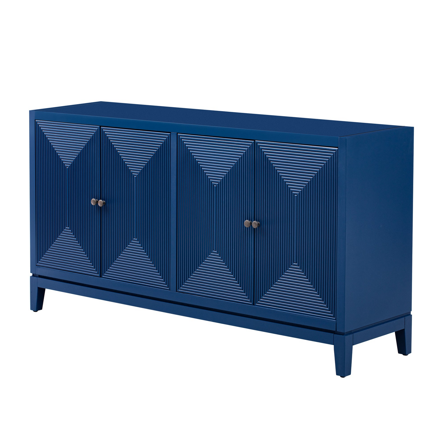 Sleek Storage Cabinet Sideboard Buffet with Vertical Line Design,Suitable for Study,Entrance and Living Room