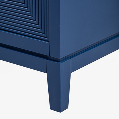 Sleek Storage Cabinet Sideboard Buffet with Vertical Line Design,Suitable for Study,Entrance and Living Room
