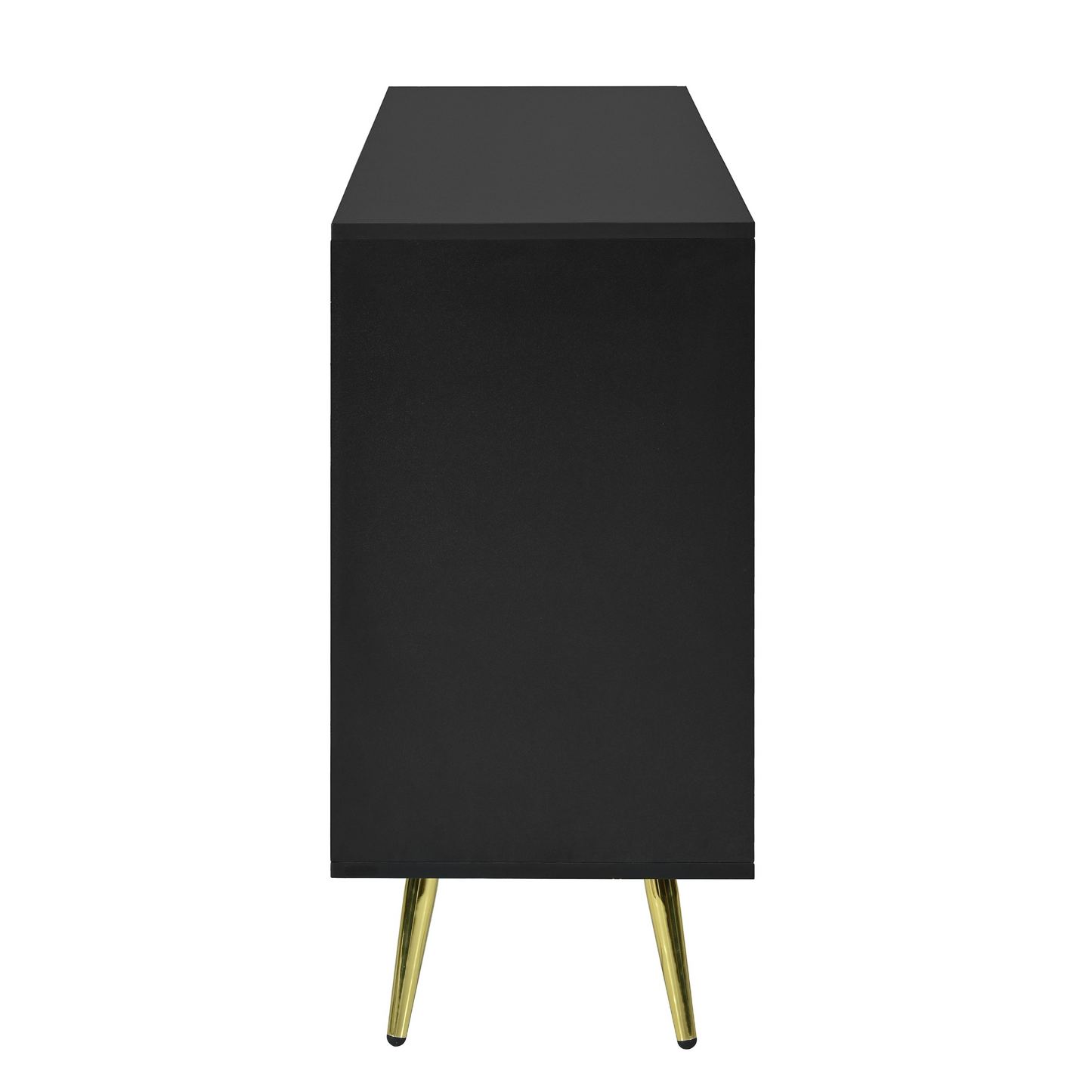 Stylish Sideboard with Wave Geometric Design, Conical Legs, Adjustable, Suitable for Study, Entryway and Living Room