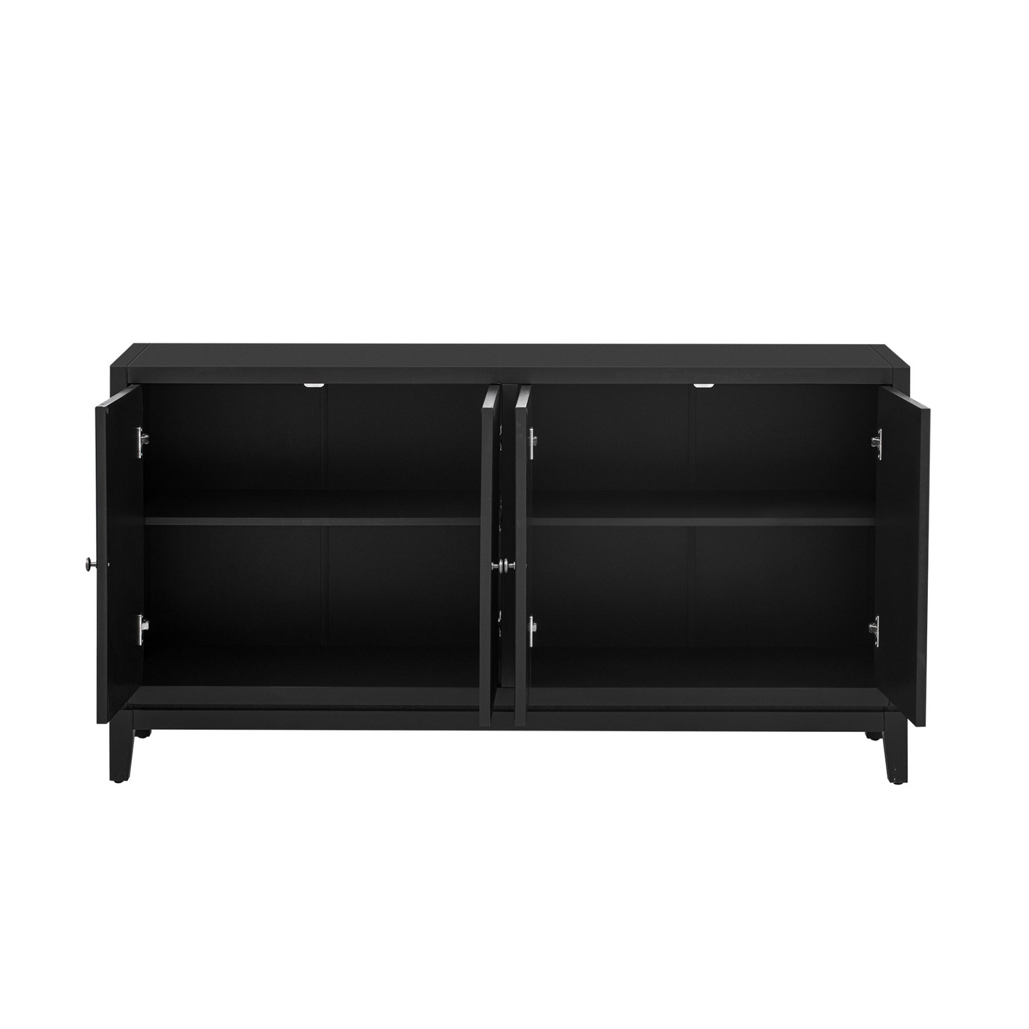 Sleek Storage Cabinet Sideboard Buffet with Vertical Line Design,Suitable for Study,Entrance and Living Room