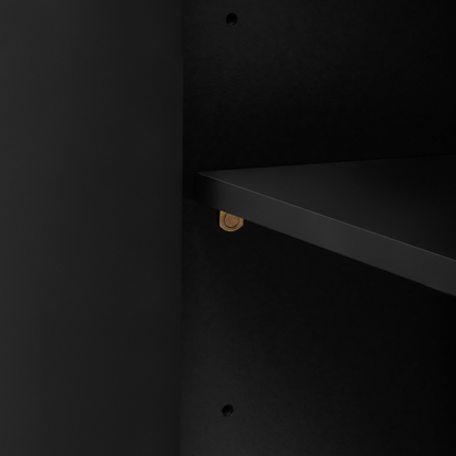 Sleek Storage Cabinet Sideboard Buffet with Vertical Line Design,Suitable for Study,Entrance and Living Room