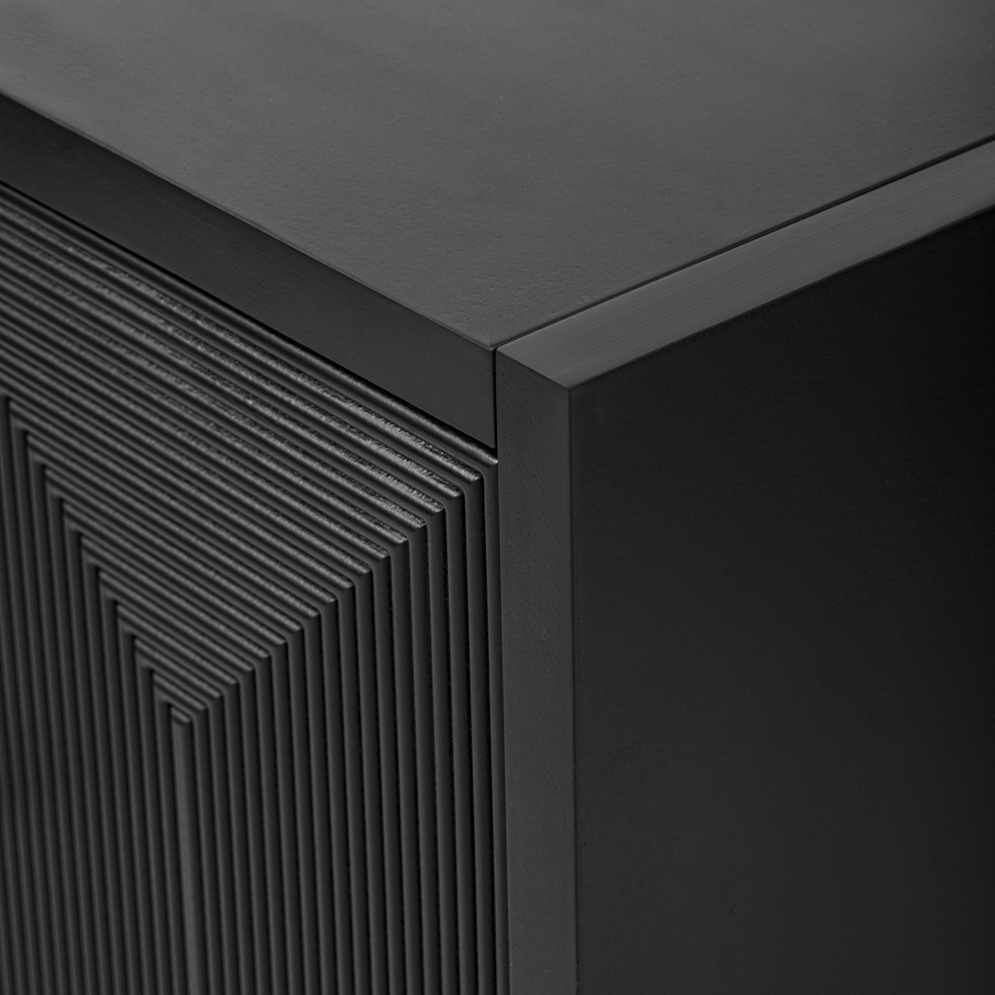 Sleek Storage Cabinet Sideboard Buffet with Vertical Line Design,Suitable for Study,Entrance and Living Room