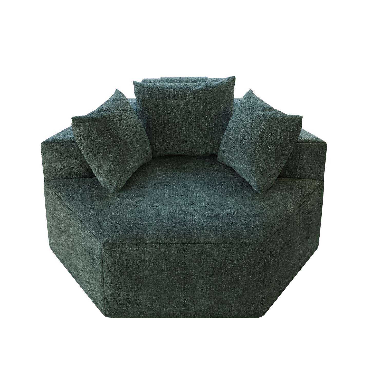 54''L Chenille Sponge single sofa,No Assembly Required,Fluffy Modern Sleeper Chair for Living room, Bedroom, Lounge and Projection Room