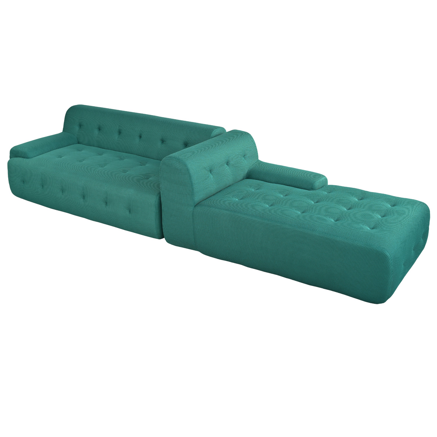 Modern Large L-Shaped Modular Sofa, Minimalist Style, 2-Piece Set with Free Combinations, Suitable for Living Rooms, Apartments, and Lounges