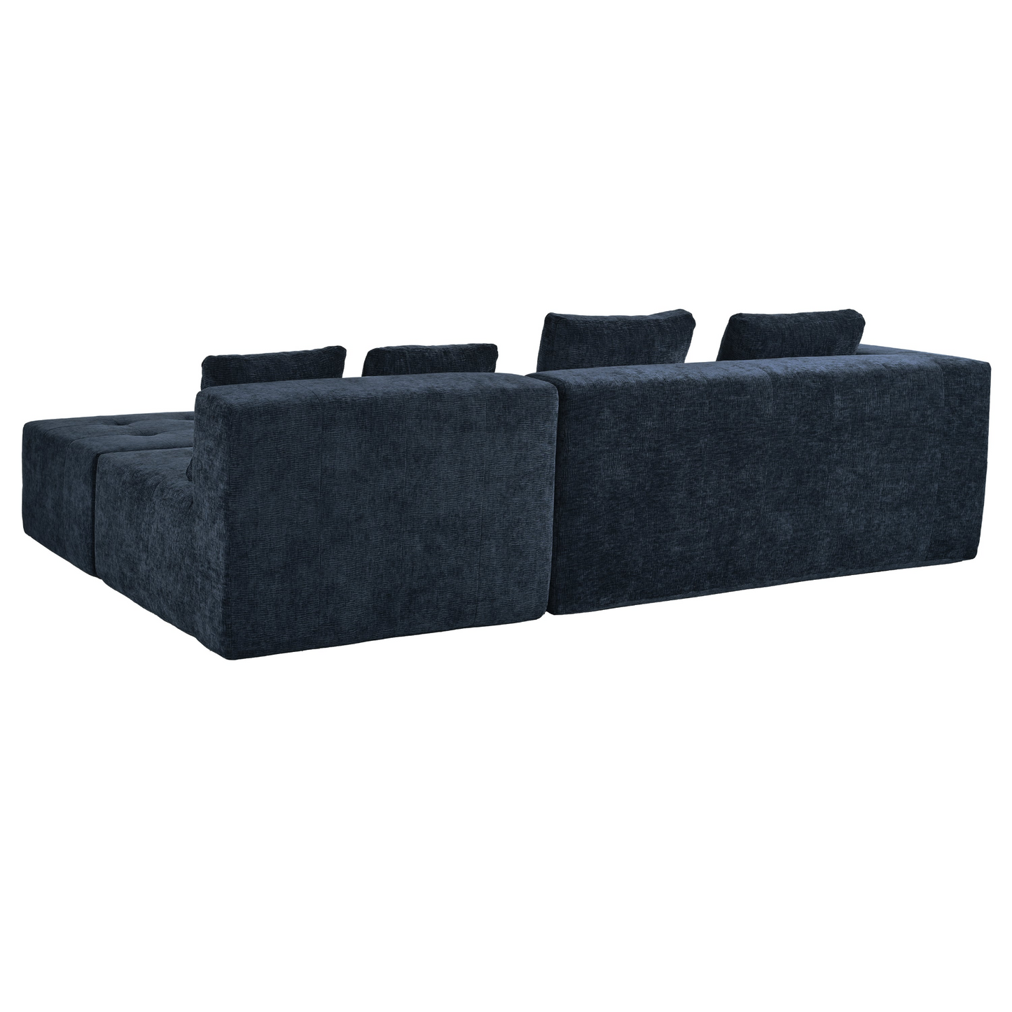 Modern Large Removable Modular Sofa, 3-Piece Set with Free Combination, Includes 4 Cushions, Ideal for Living Room, Bedroom, Apartment