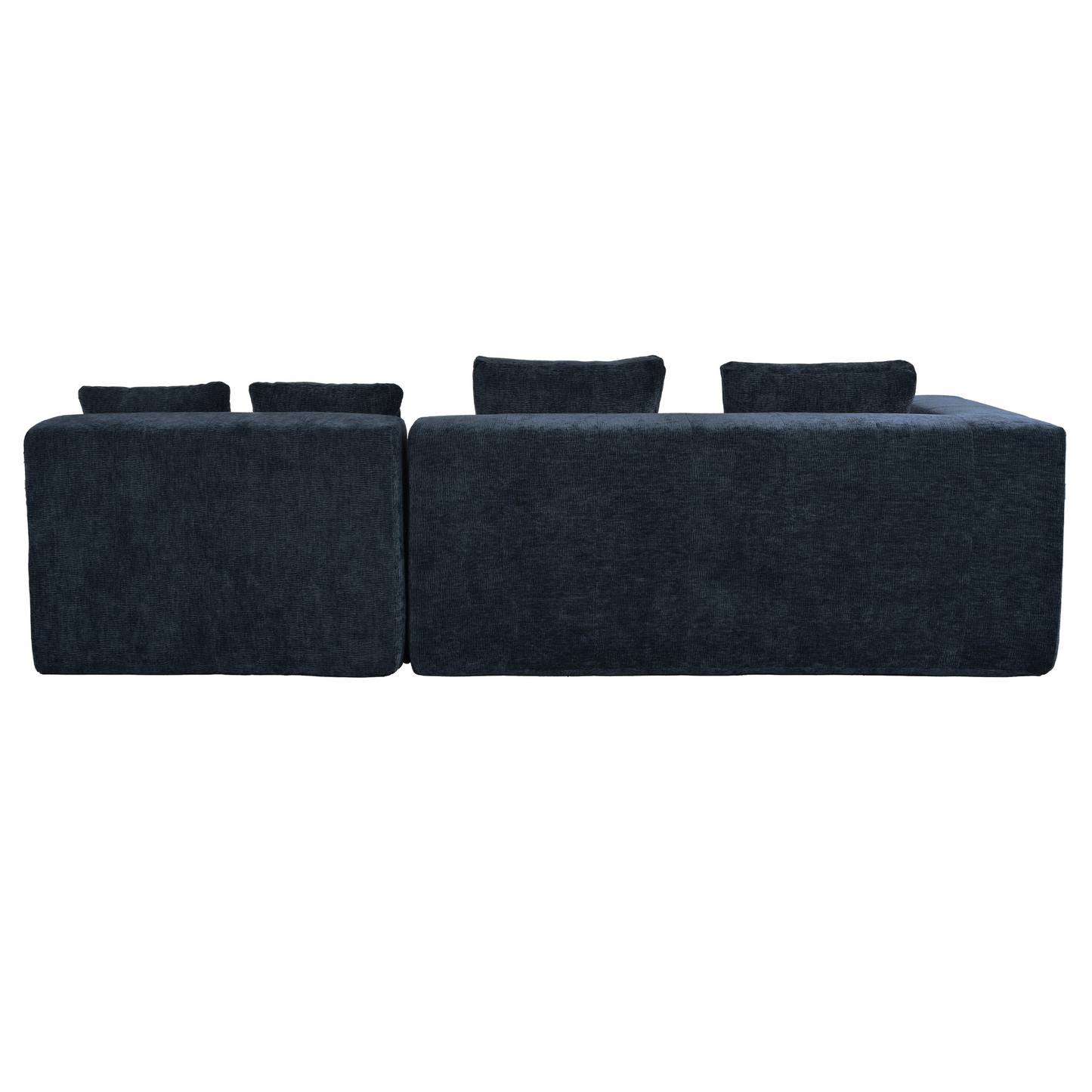 Modern Large Removable Modular Sofa, 3-Piece Set with Free Combination, Includes 4 Cushions, Ideal for Living Room, Bedroom, Apartment