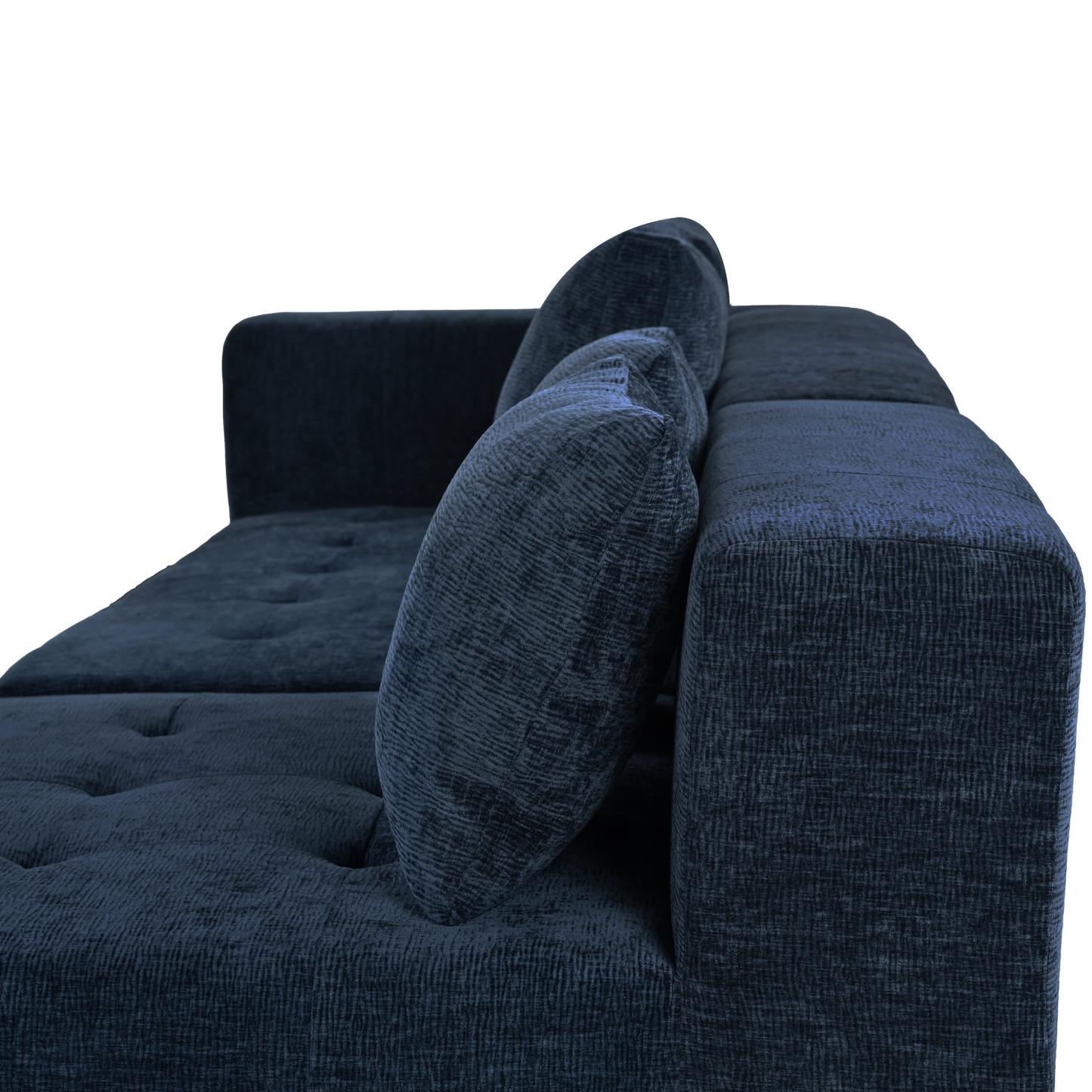 Modern Large Removable Modular Sofa, 3-Piece Set with Free Combination, Includes 4 Cushions, Ideal for Living Room, Bedroom, Apartment