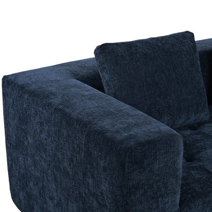 Modern Large Removable Modular Sofa, 3-Piece Set with Free Combination, Includes 4 Cushions, Ideal for Living Room, Bedroom, Apartment