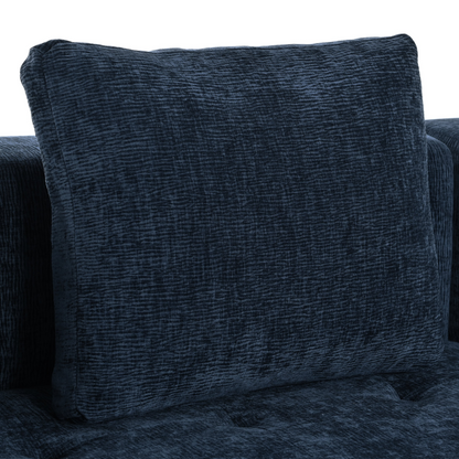 Modern Large Removable Modular Sofa, 3-Piece Set with Free Combination, Includes 4 Cushions, Ideal for Living Room, Bedroom, Apartment
