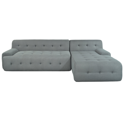 Modern Large L-Shaped Modular Sofa, Minimalist Style, 2-Piece Set with Free Combinations, Suitable for Living Rooms, Apartments, and Lounges