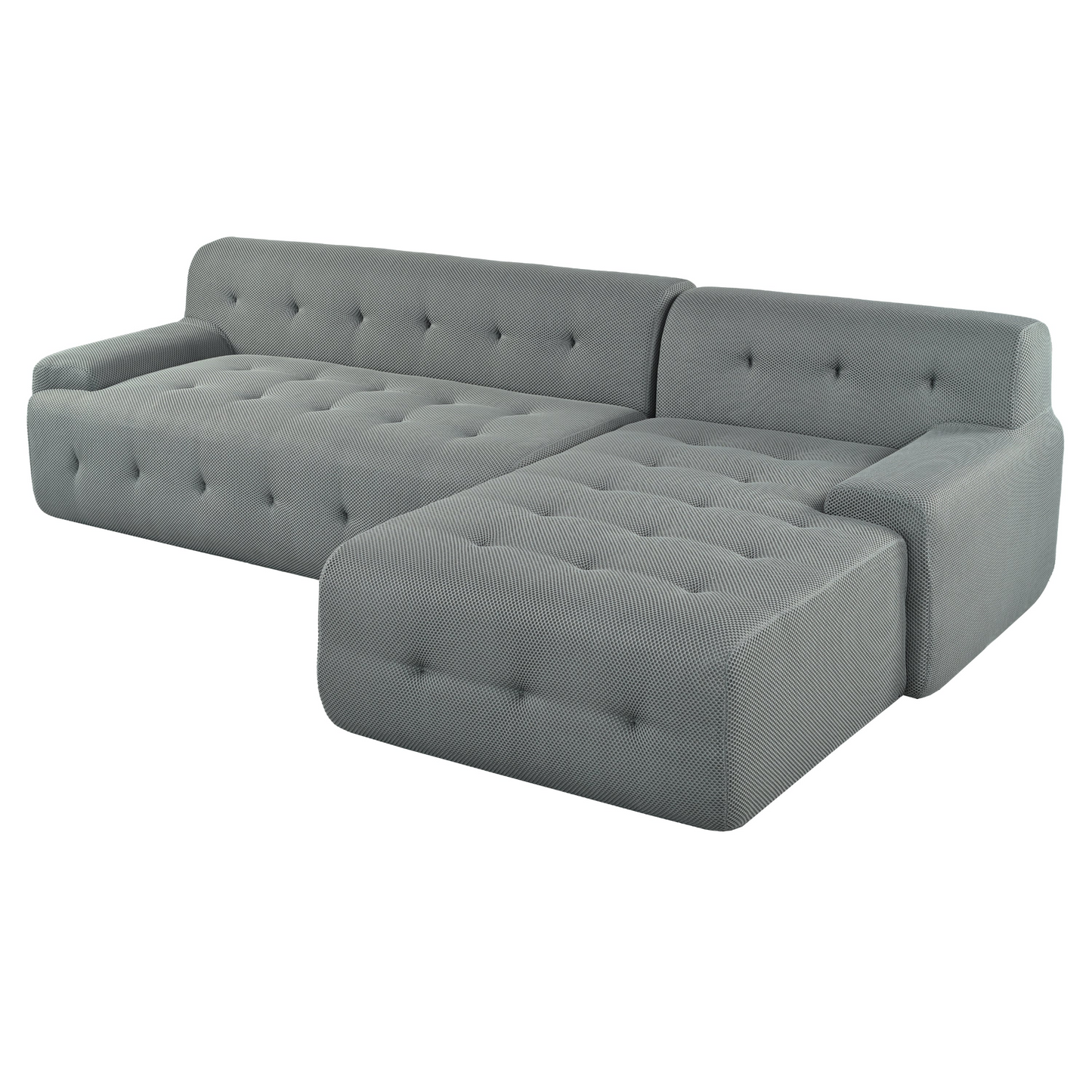 Modern Large L-Shaped Modular Sofa, Minimalist Style, 2-Piece Set with Free Combinations, Suitable for Living Rooms, Apartments, and Lounges