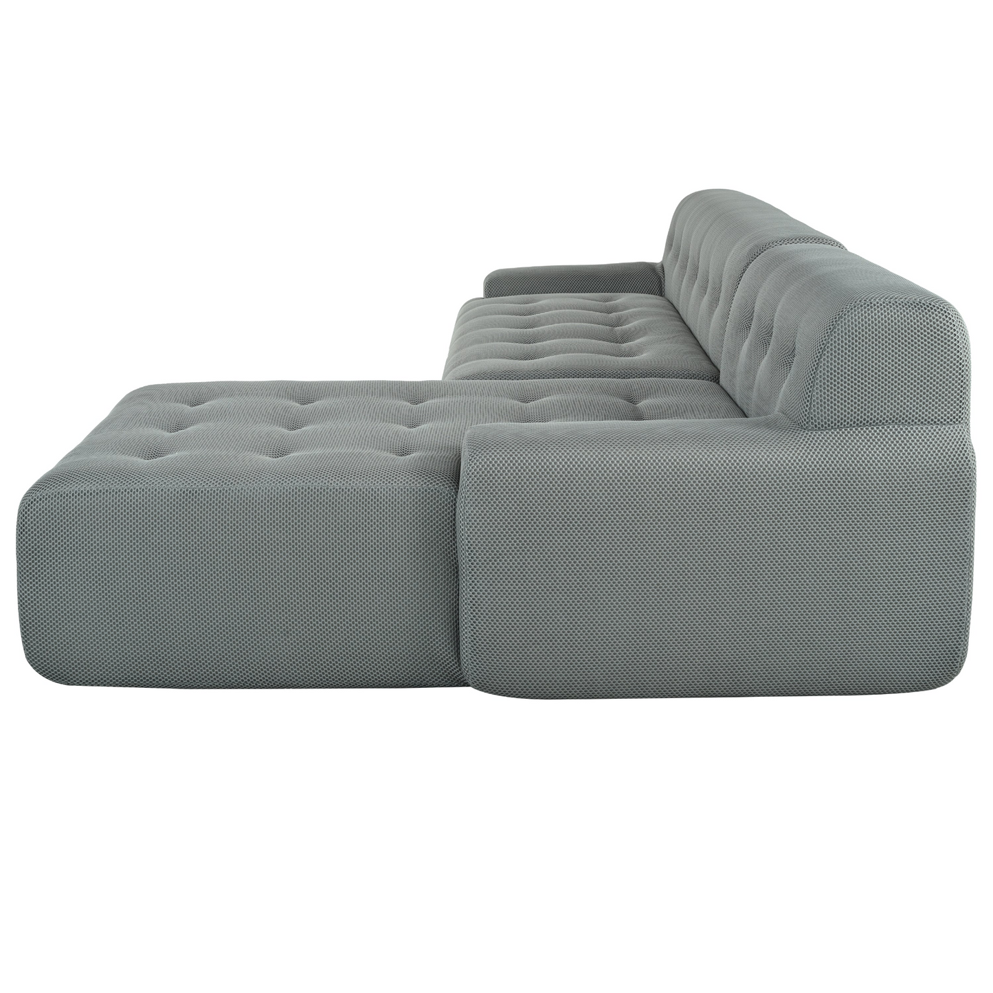 Modern Large L-Shaped Modular Sofa, Minimalist Style, 2-Piece Set with Free Combinations, Suitable for Living Rooms, Apartments, and Lounges