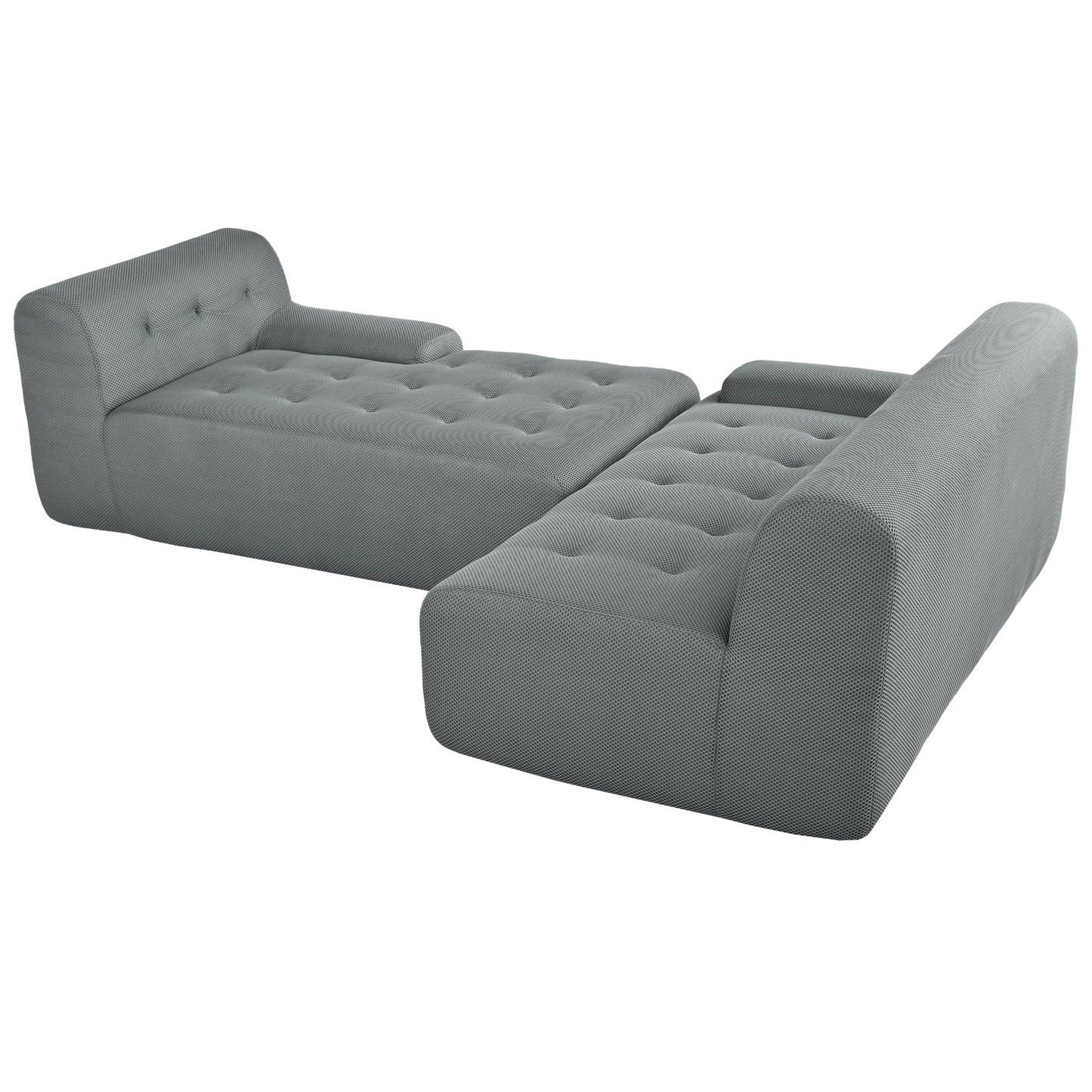 Modern Large L-Shaped Modular Sofa, Minimalist Style, 2-Piece Set with Free Combinations, Suitable for Living Rooms, Apartments, and Lounges