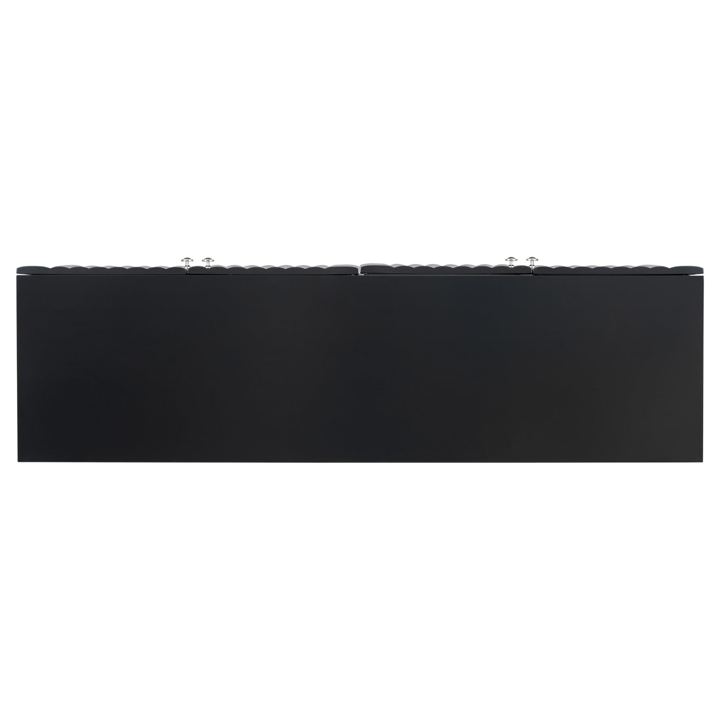 Elegant Four-Door Sideboard with Wavy Pattern Doors, Cylindrical Legs, and Sleek Metal Handles, Adjustable, Suitable for Study, Entryway and Living Room