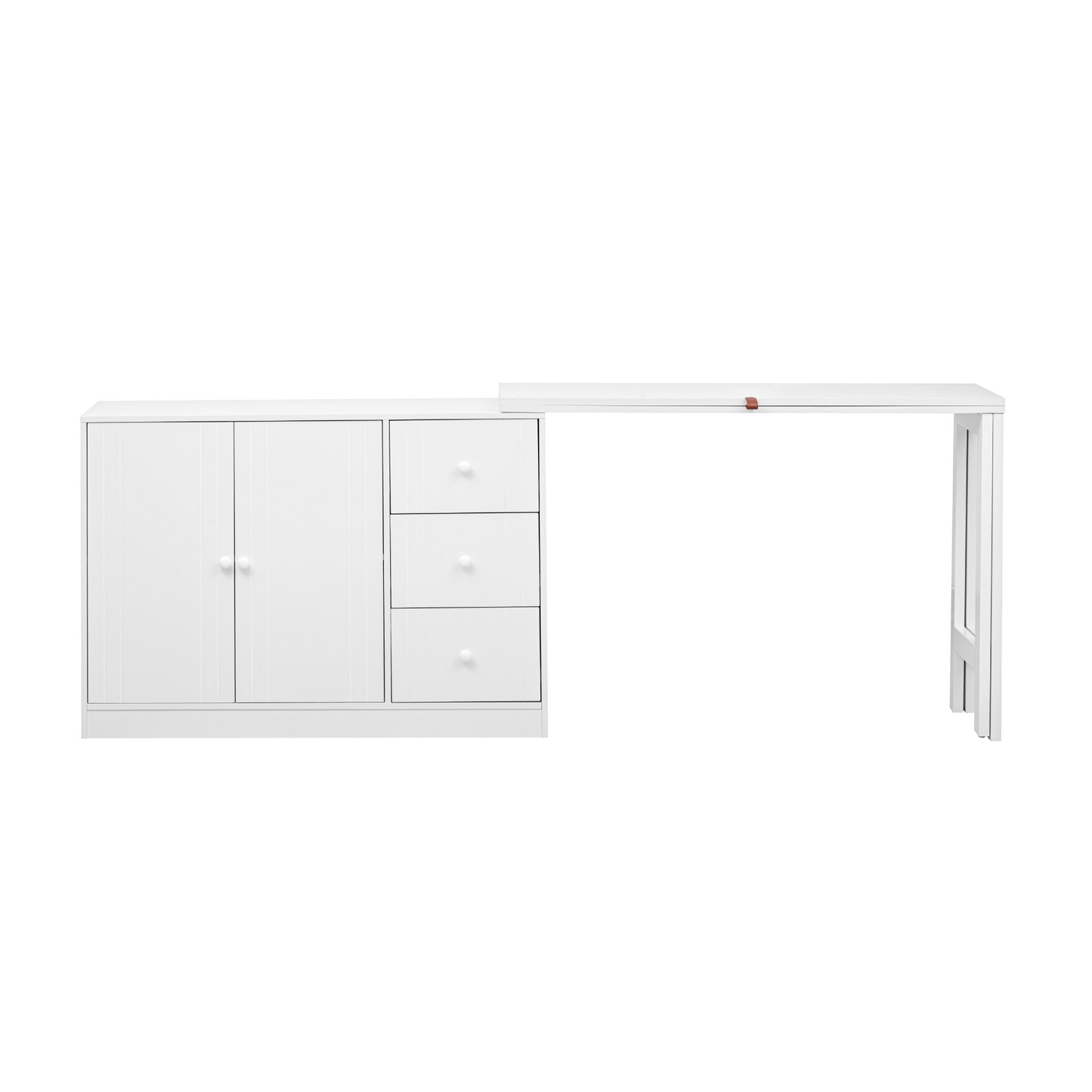 Innovative Sideboard that effortlessly converts into a dining table and Adjustable Pull-Out Top for Flexible Use,Suitable for Study,Entrance and Living Room