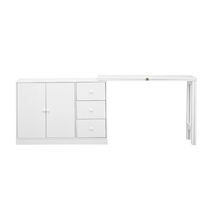 Innovative Sideboard that effortlessly converts into a dining table and Adjustable Pull-Out Top for Flexible Use,Suitable for Study,Entrance and Living Room