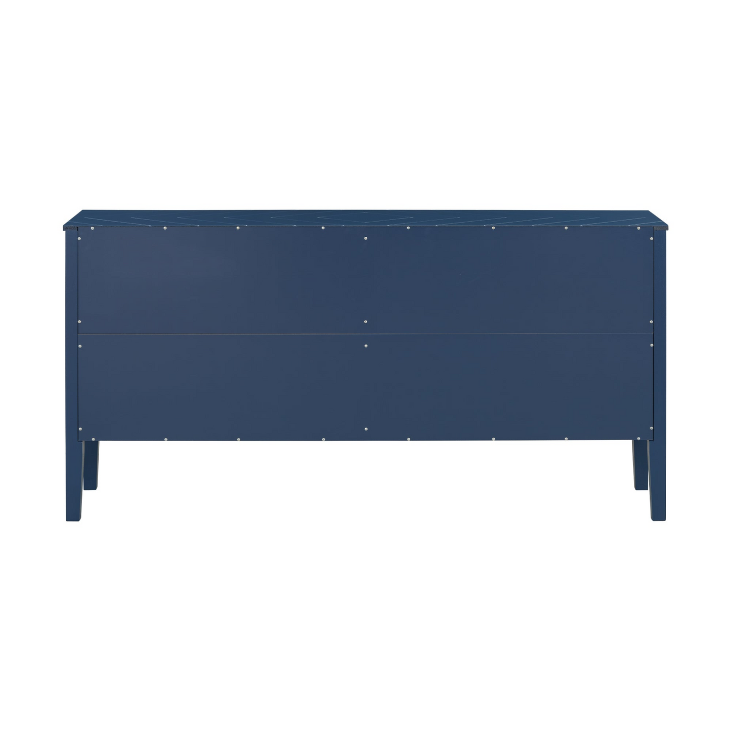 Four-Door Sideboard with Geometric Line Patterns and Vintage Metal Handles for Timeless Elegance,Suitable for Living Rooms, Entrance and Study Rooms