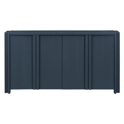 Designed Storage Cabinet Sideboard with 4 Doors , Adjustable Shelves, Suitable for Living Rooms, Entrance and Study Rooms.