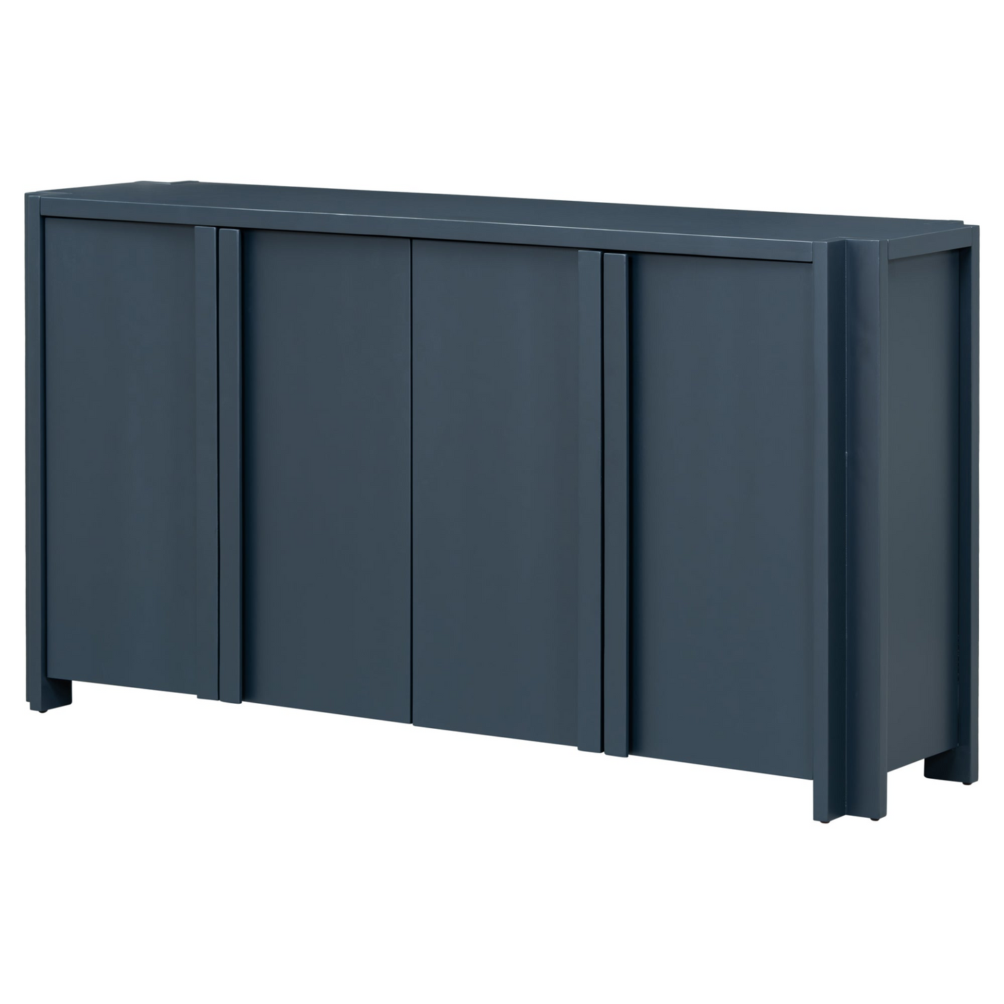 Designed Storage Cabinet Sideboard with 4 Doors , Adjustable Shelves, Suitable for Living Rooms, Entrance and Study Rooms.