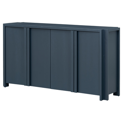 Designed Storage Cabinet Sideboard with 4 Doors , Adjustable Shelves, Suitable for Living Rooms, Entrance and Study Rooms.