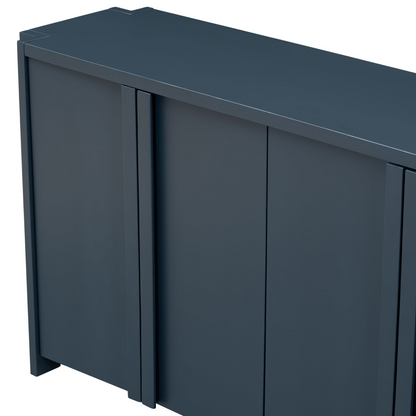 Designed Storage Cabinet Sideboard with 4 Doors , Adjustable Shelves, Suitable for Living Rooms, Entrance and Study Rooms.
