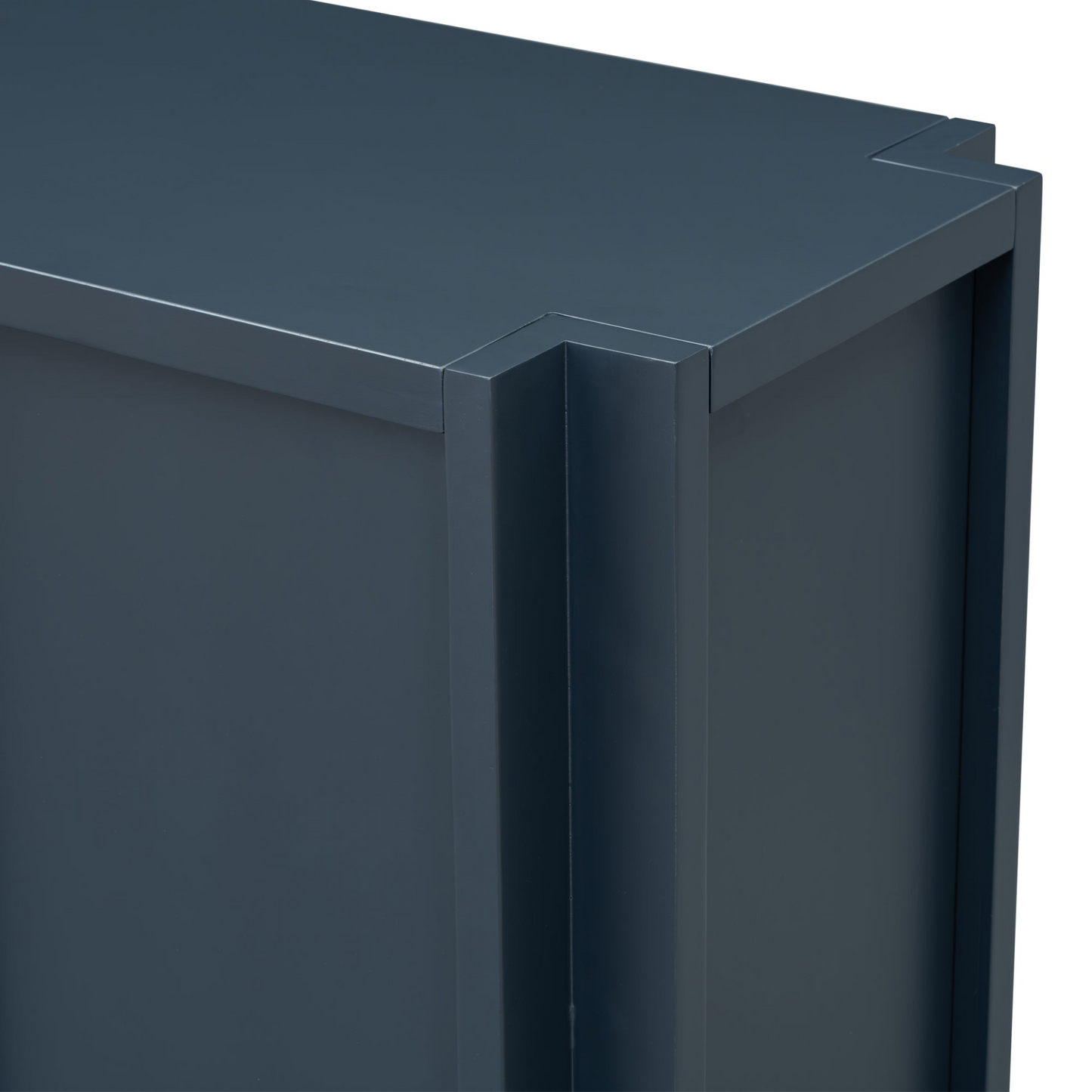 Designed Storage Cabinet Sideboard with 4 Doors , Adjustable Shelves, Suitable for Living Rooms, Entrance and Study Rooms.