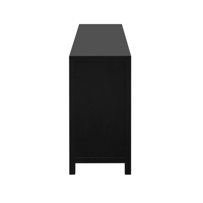 Luxurious Four-Door Sideboard with Honeycomb Patterned Doors, Offering Ample Storage for Study,Entrance and Living Room