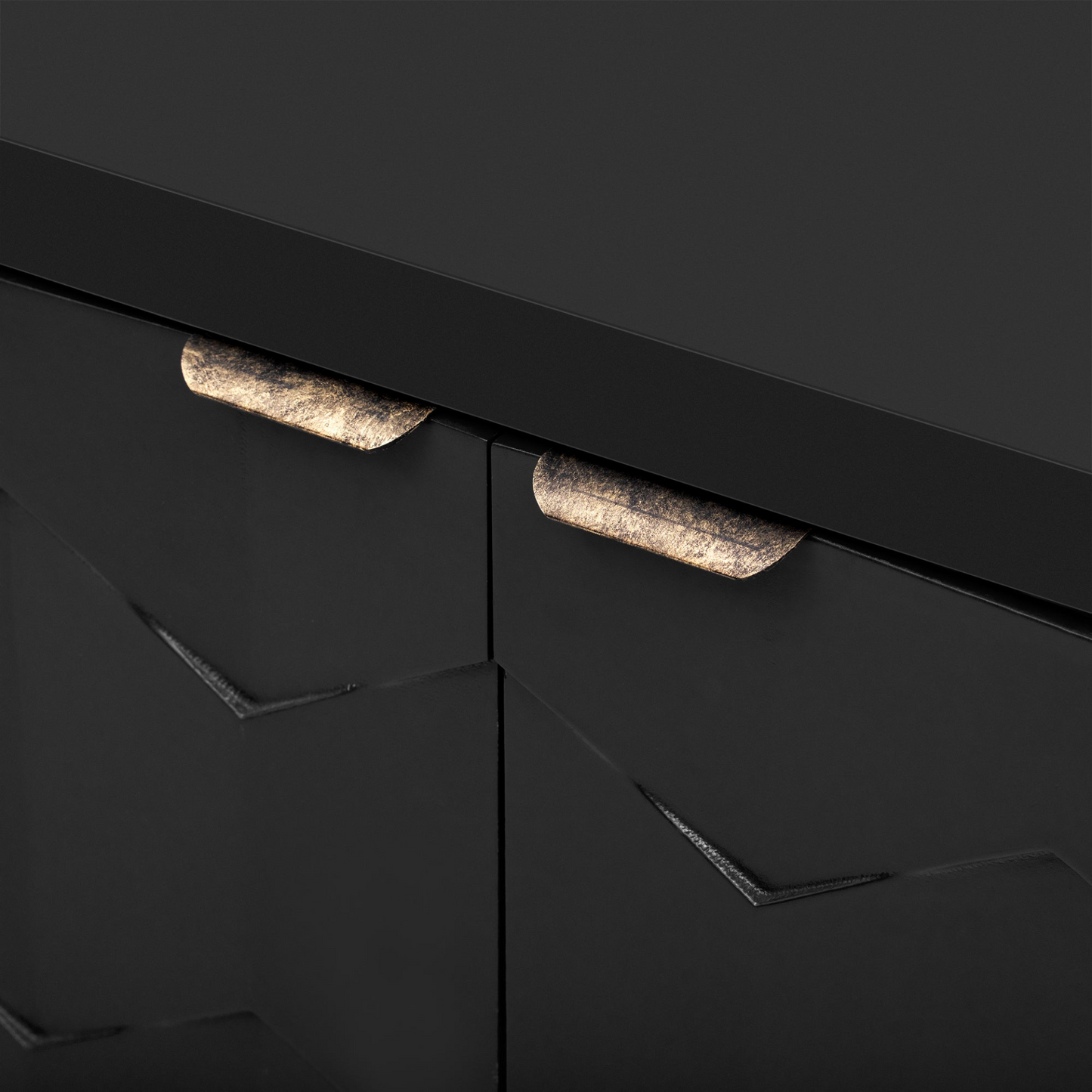 Luxurious Four-Door Sideboard with Honeycomb Patterned Doors, Offering Ample Storage for Study,Entrance and Living Room