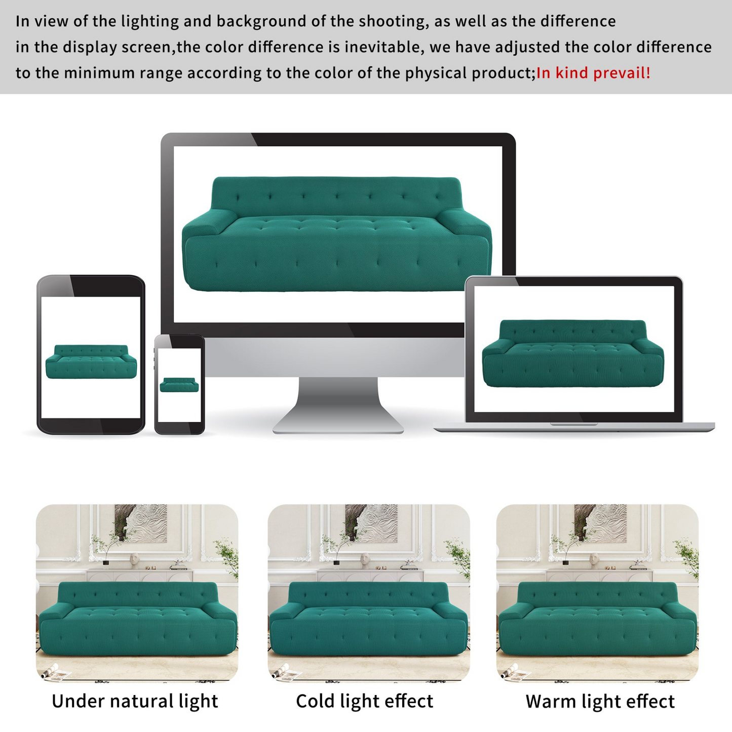 86.2'' Modern Minimalist Style Tufted Design Upholstered Sofa, 3-Seat Compression Sofa for Living Room, Bedroom, and Apartment